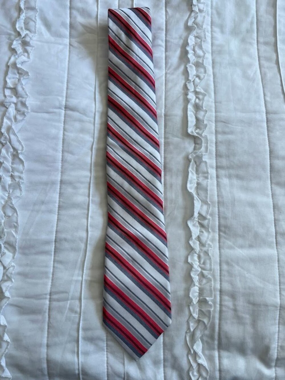 Michael Kors Pink/Gray Striped Tie